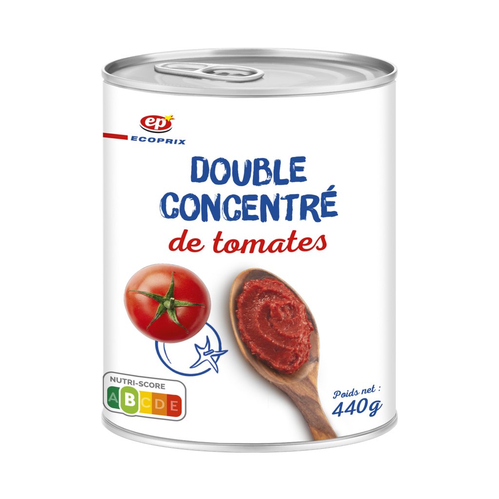Double Concentré De Tomates Boîte 440g