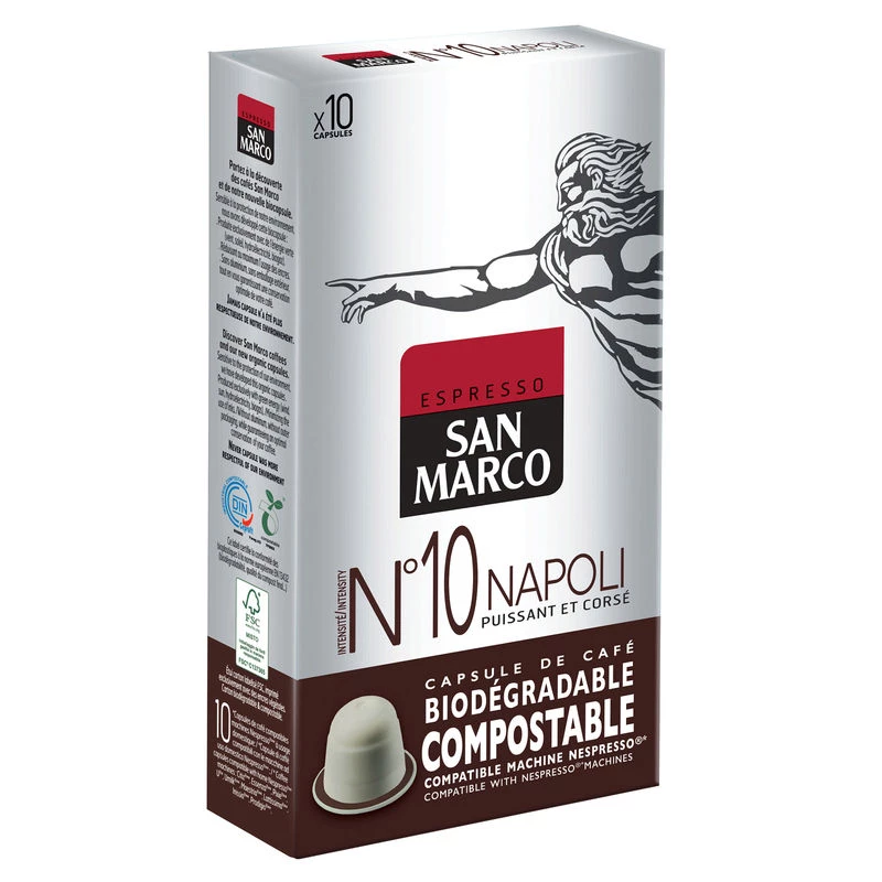Capsules de café Napoli X10 - SAN MARCO