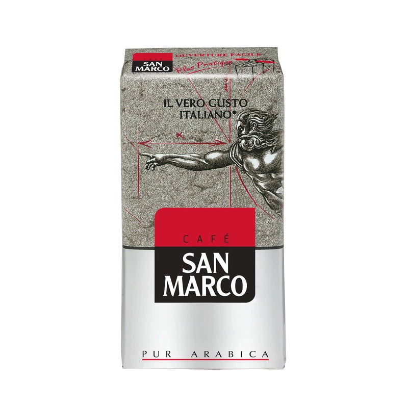Reiner gemahlener Arabica-Kaffee 250g - SAN MARCO