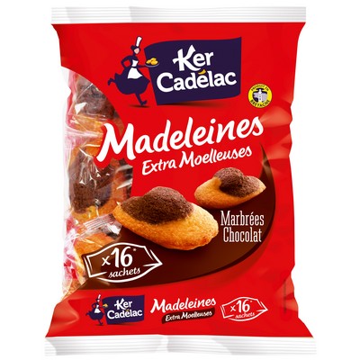 Sachet 16 Madeleines Chocolat 400g