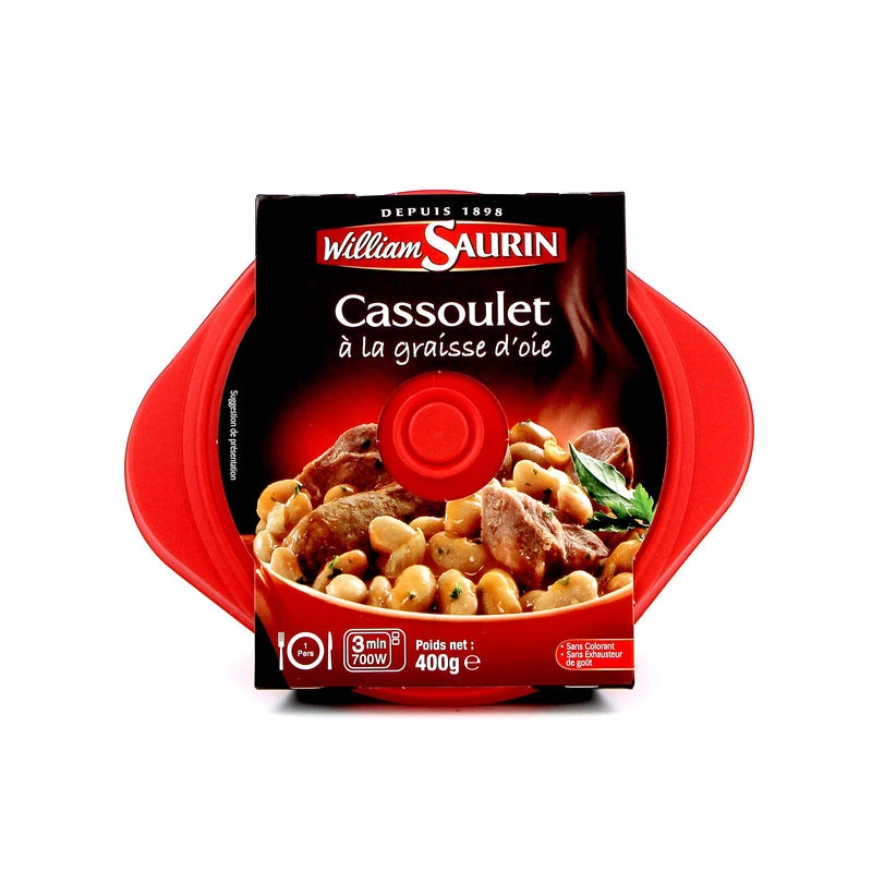 Cassoulet à La Graisse d'oie, 400g - WILLIAM SAURIN