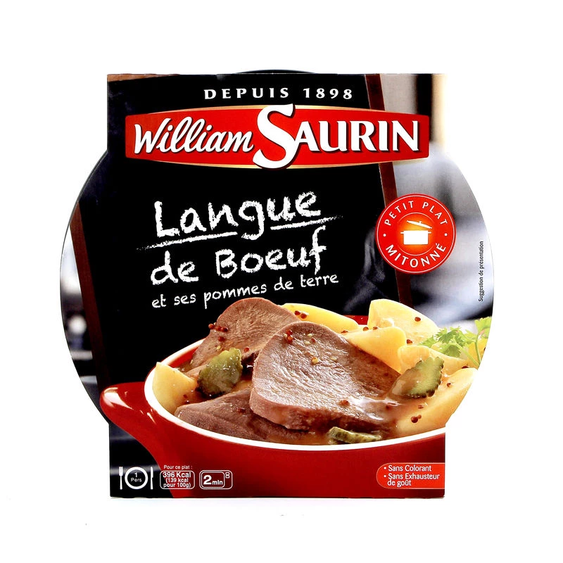 Langue de Boeuf et Pommes de Terre, 285g - WILLIAM SAURIN