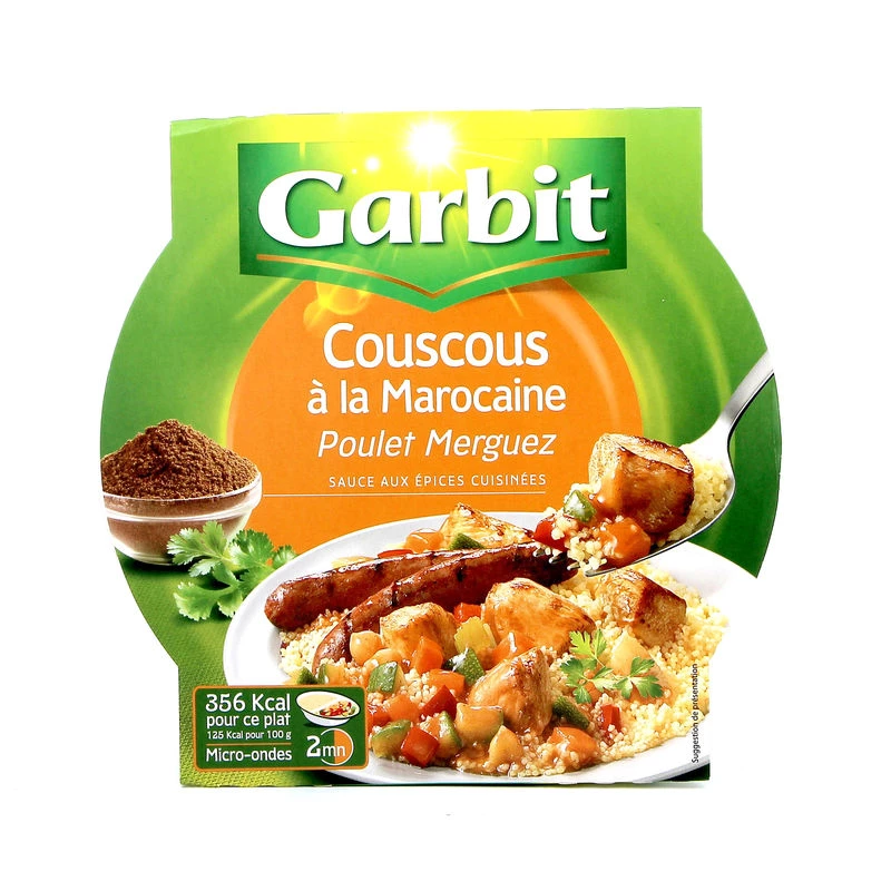 Chicken and merguez couscous, 285g - GARBIT