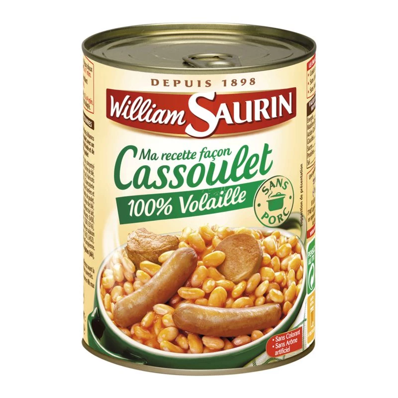 Poultry Cassoulet, 420g - WILLIAM SAURIN