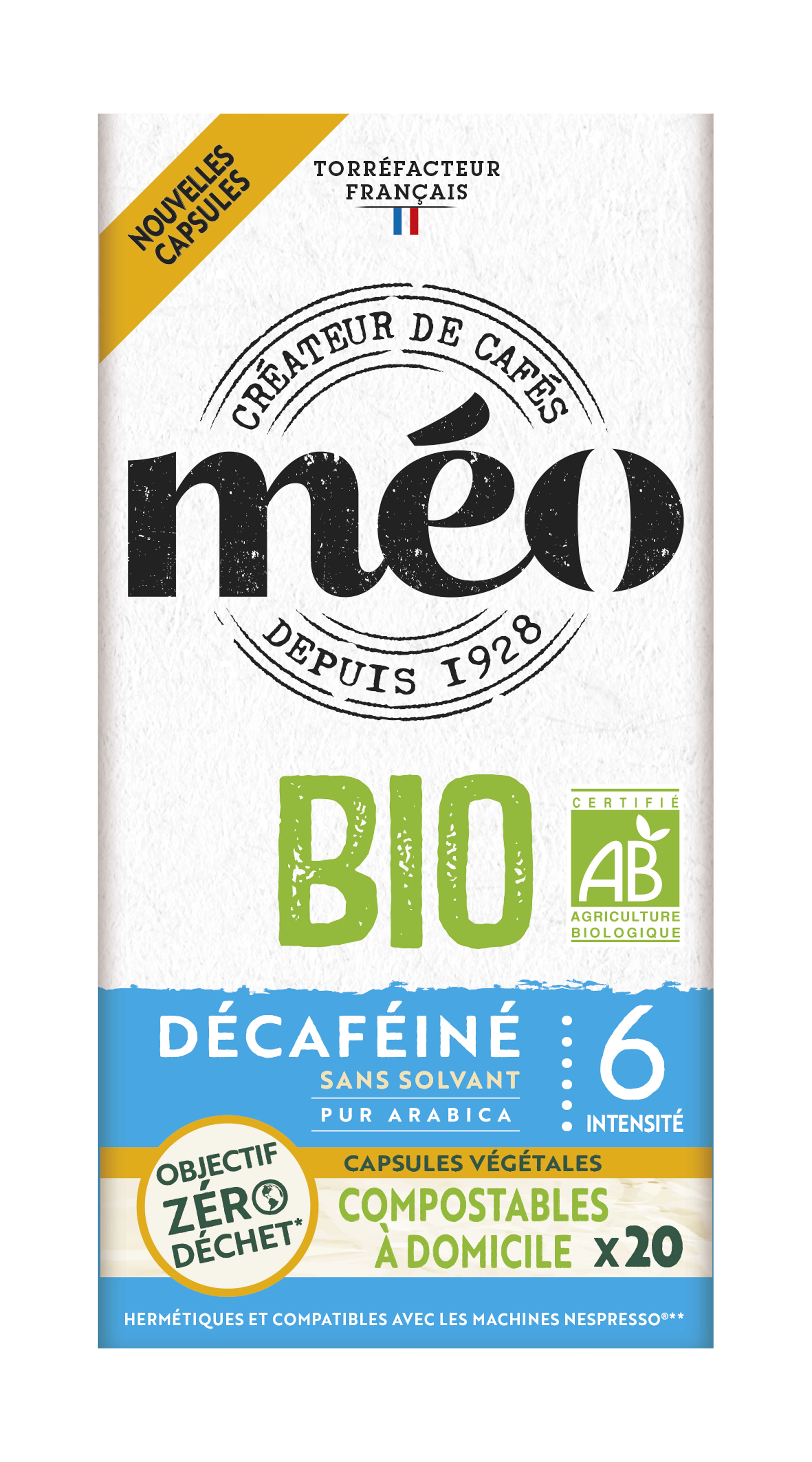 Café Meo 20 Cápsulas Deca Bio 106g