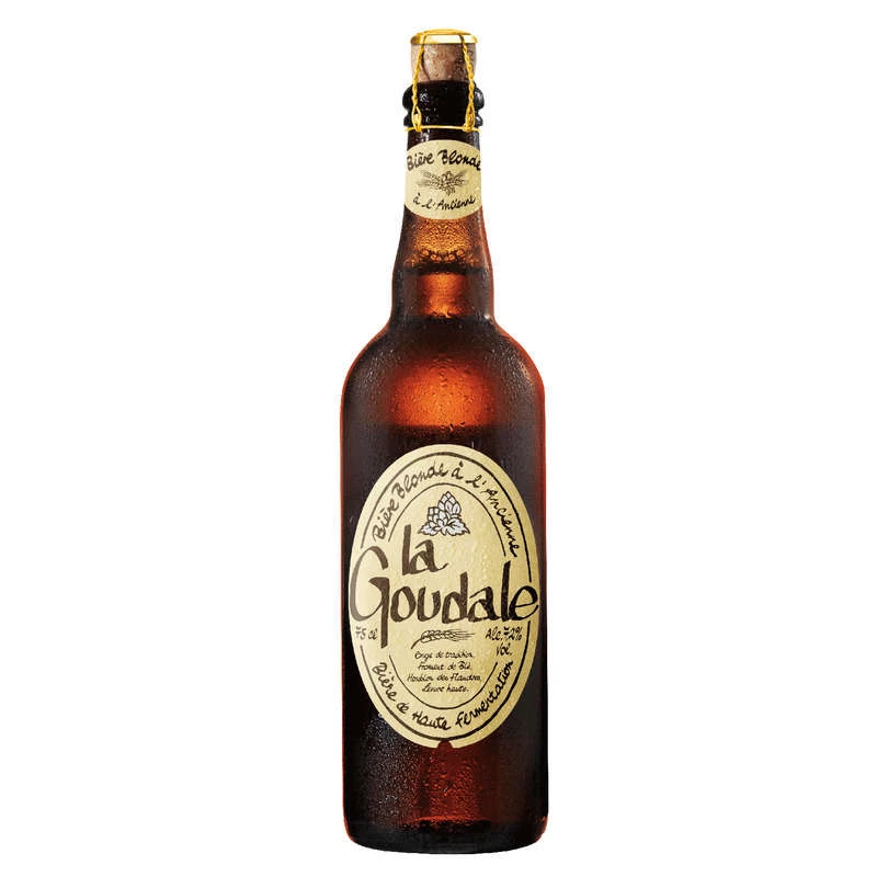 Old-style blond beer, 75cl - LA GOUDALE