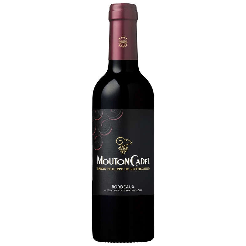 Vin Rouge AOP Bordeaux Mouton Cadet, 13°, 37,5 cl - BARON PHILIPPE DE ROTHSCHILD