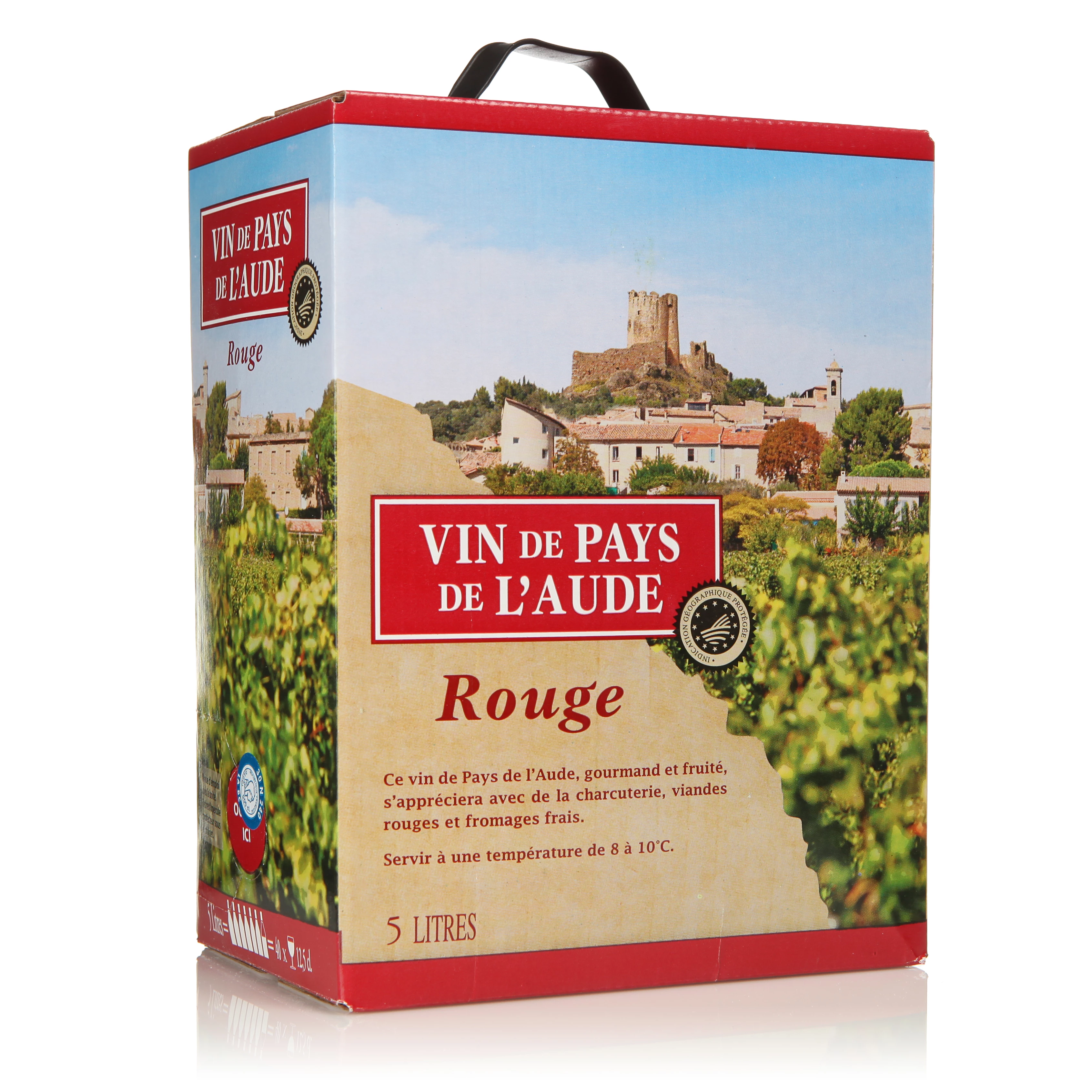 Vin Rouge du Pays de l'Aude 11,5% Bib 5L