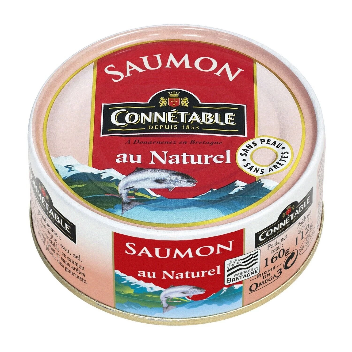 Natural Atlantic Salmon 112g - Connetable