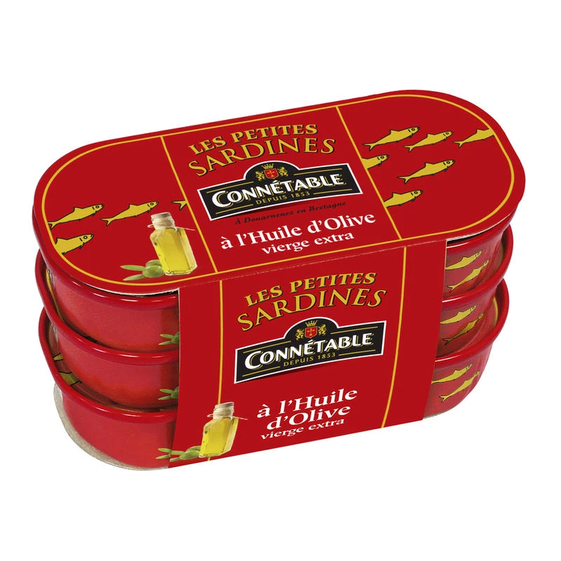 Sardines in Extra Vierge Olijfolie, 169g - CONNÉTABLE