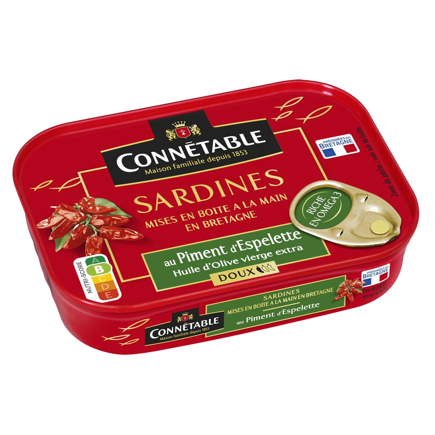 Sardines Sweet Espelette Pepper 135g - Connetable