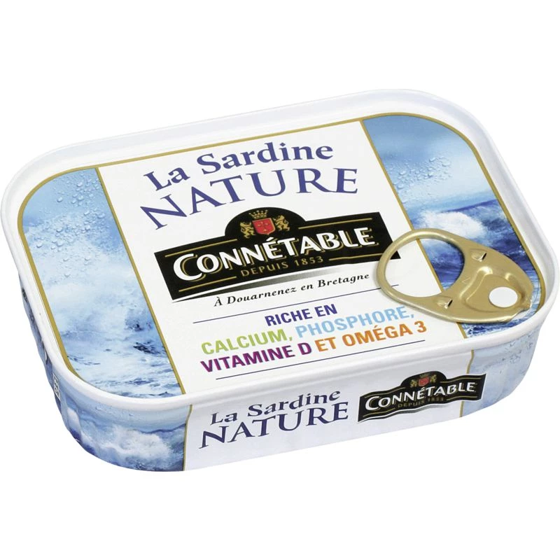 Sardine Nature 95g - Connetable