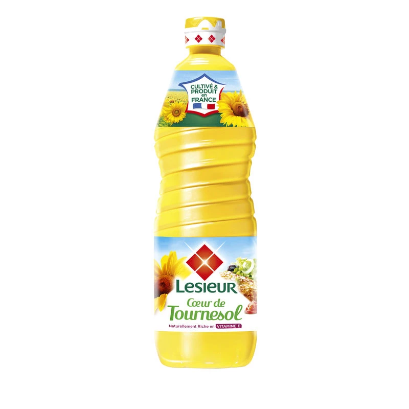 Aceite de Corazón de Girasol; 1 litro -  LESIEUR