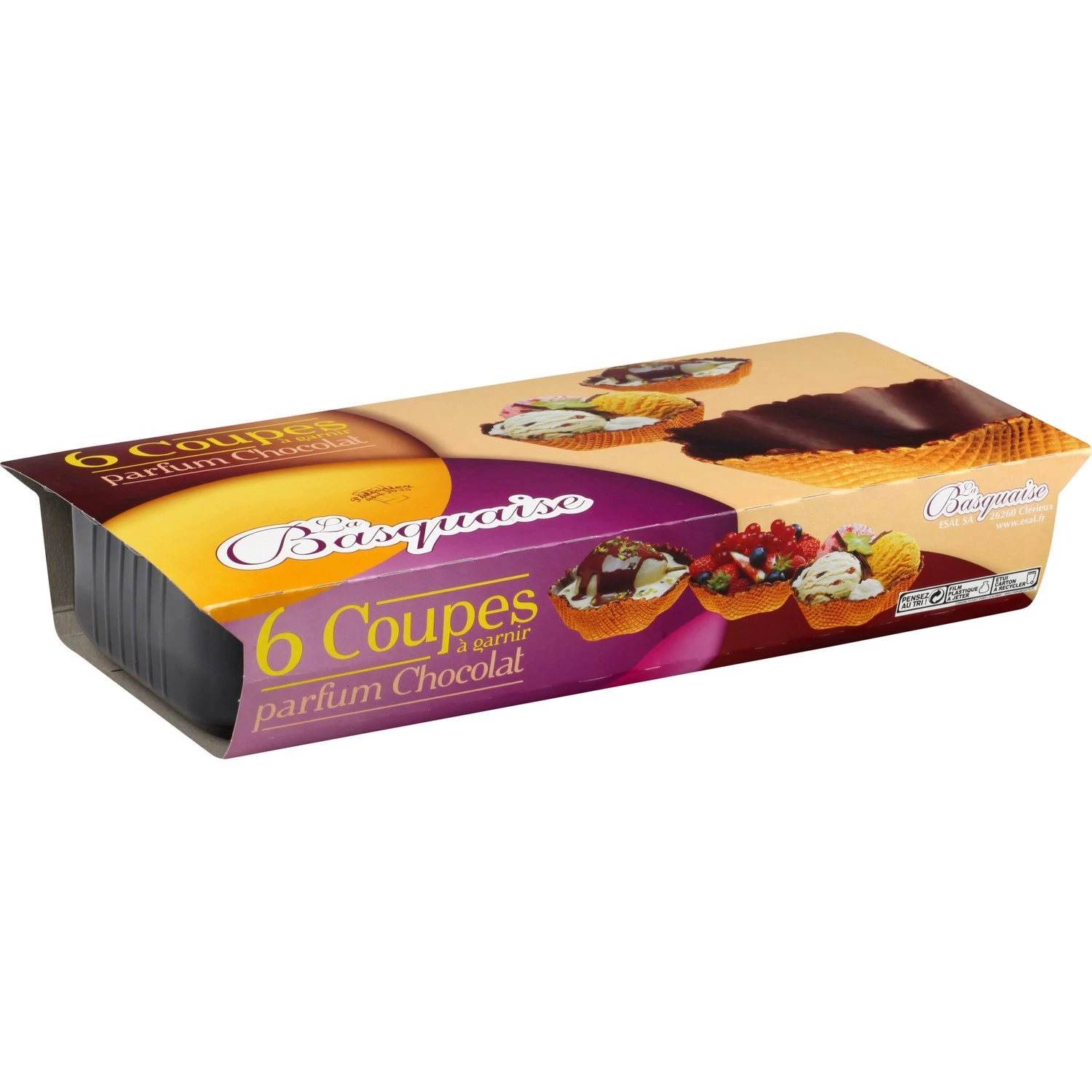 Garniturbecher mit Schokoladengeschmack, 105 g – LA BASQUAISE