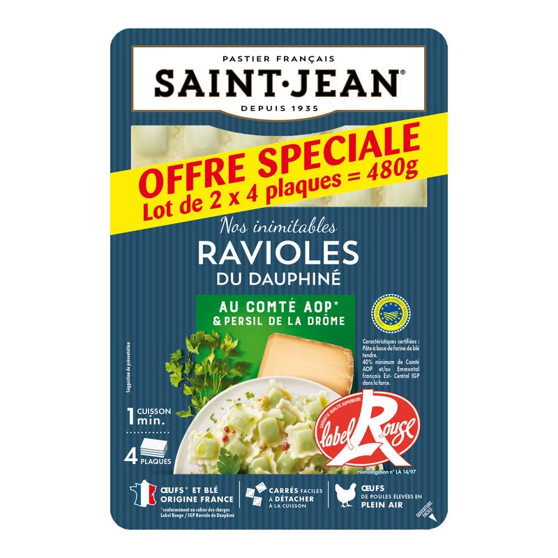 Dauphine ravioli 480g 4plaque