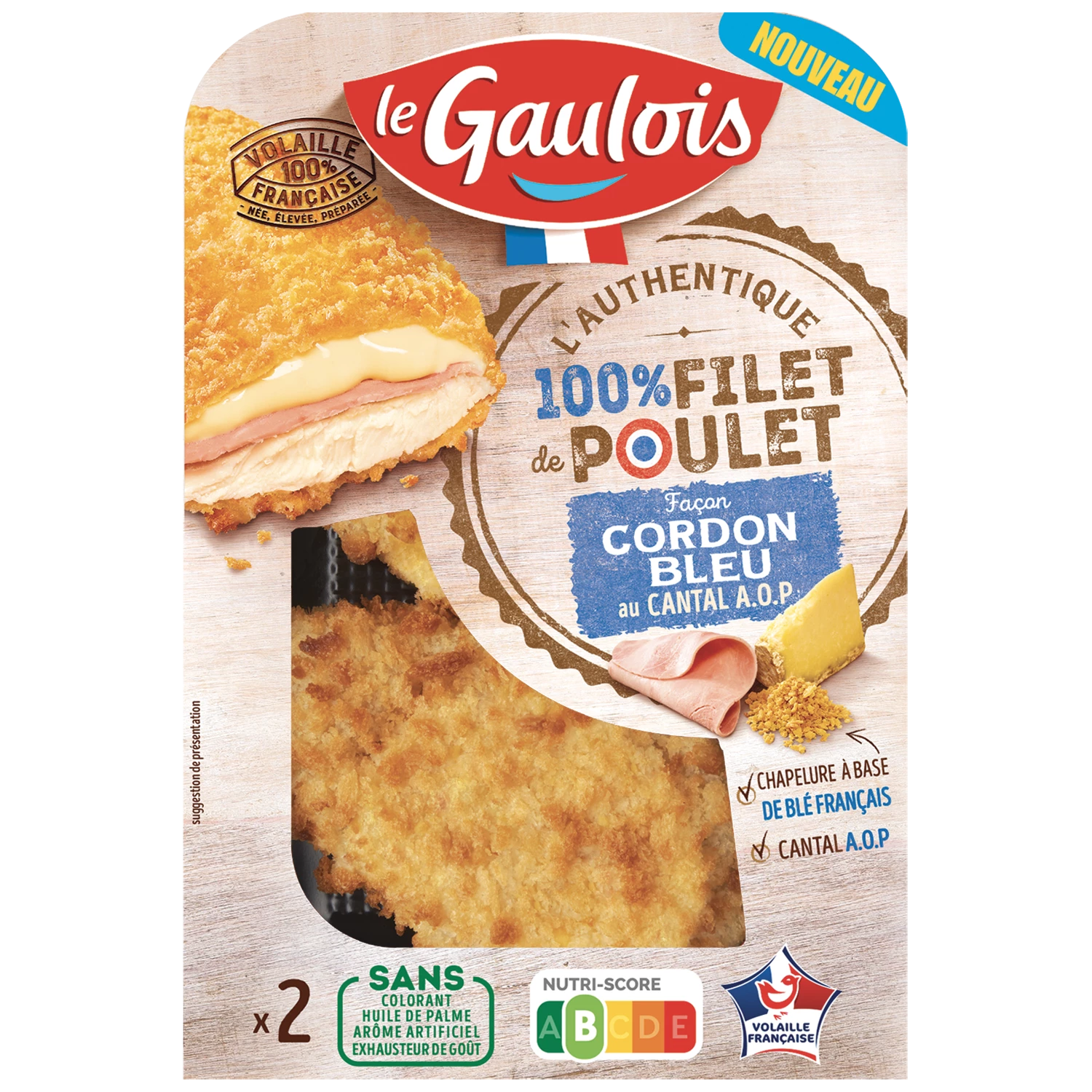 Cordon Bleu Cantal, 200g - LE GAULOIS