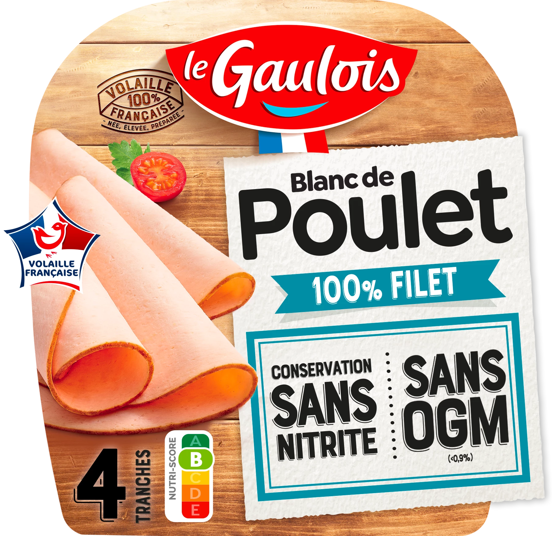 Blanc de Poulet Sans Nitrite, 160g - LE GAULOIS