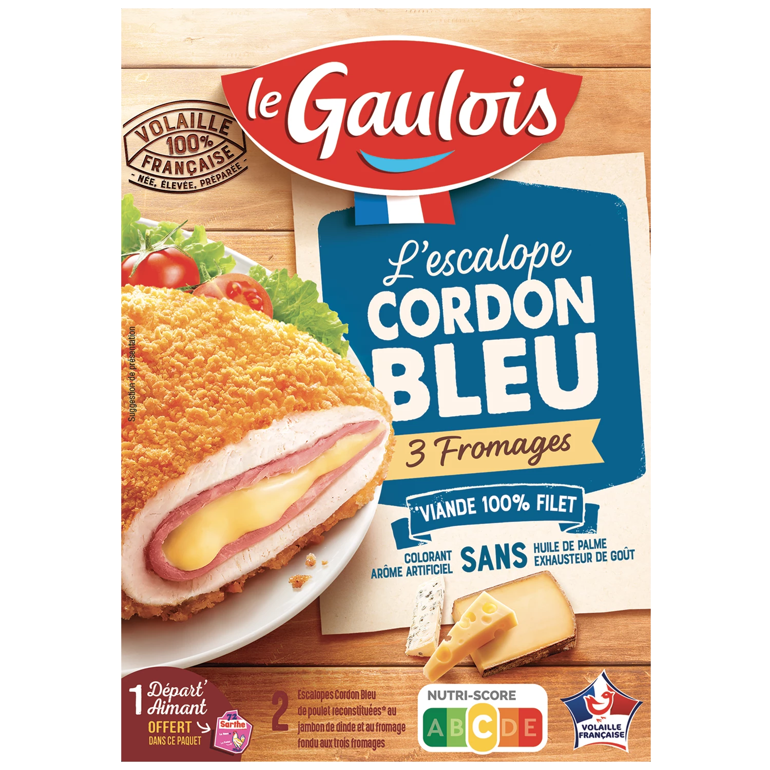 Cordon Bleu 3 Fromages, 200g - LE GAULOIS