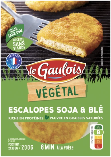 Escalopes Soja & Blé 2x100g - Le Gaulois Vegetal