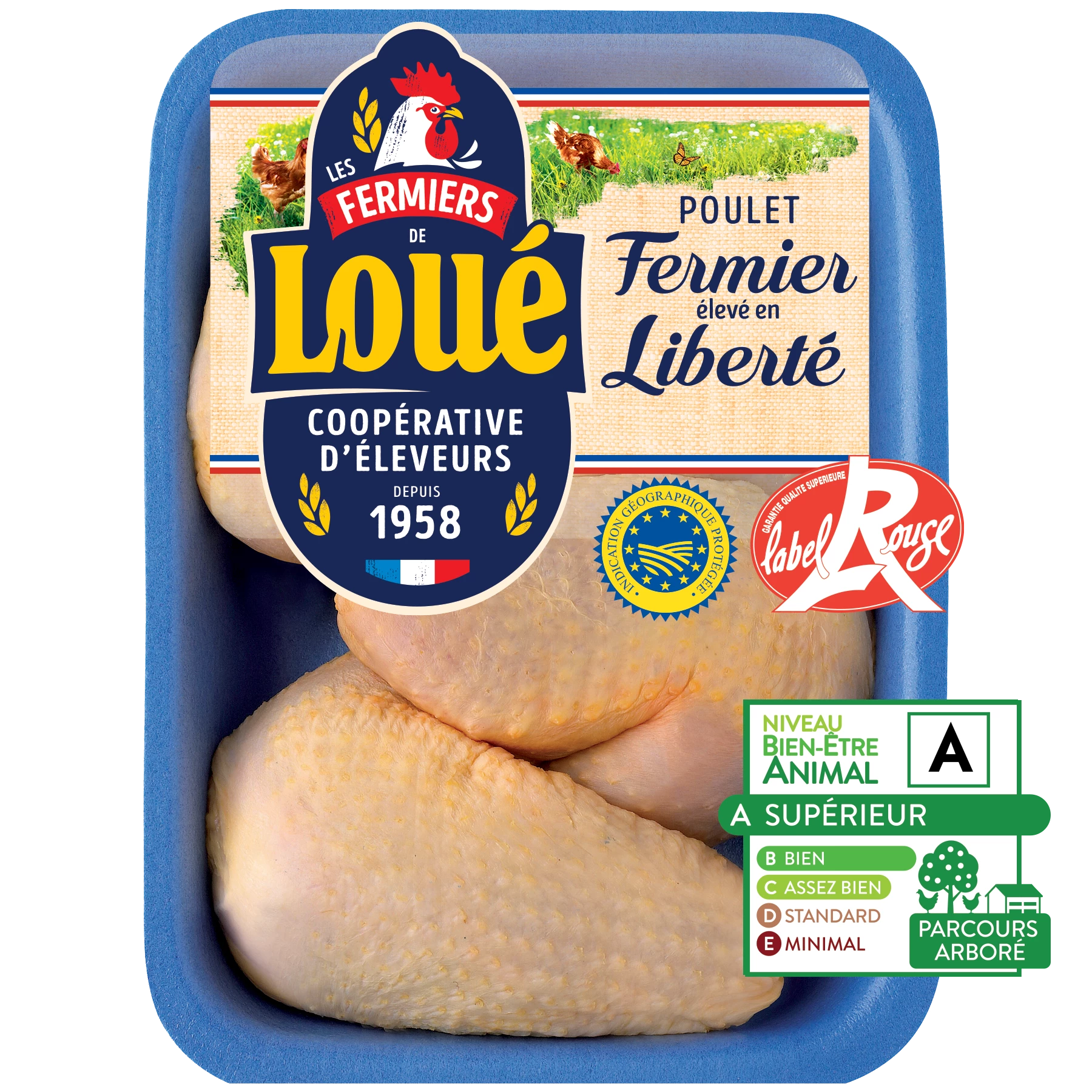 Cuisse Poulet Loue Jaune 900g