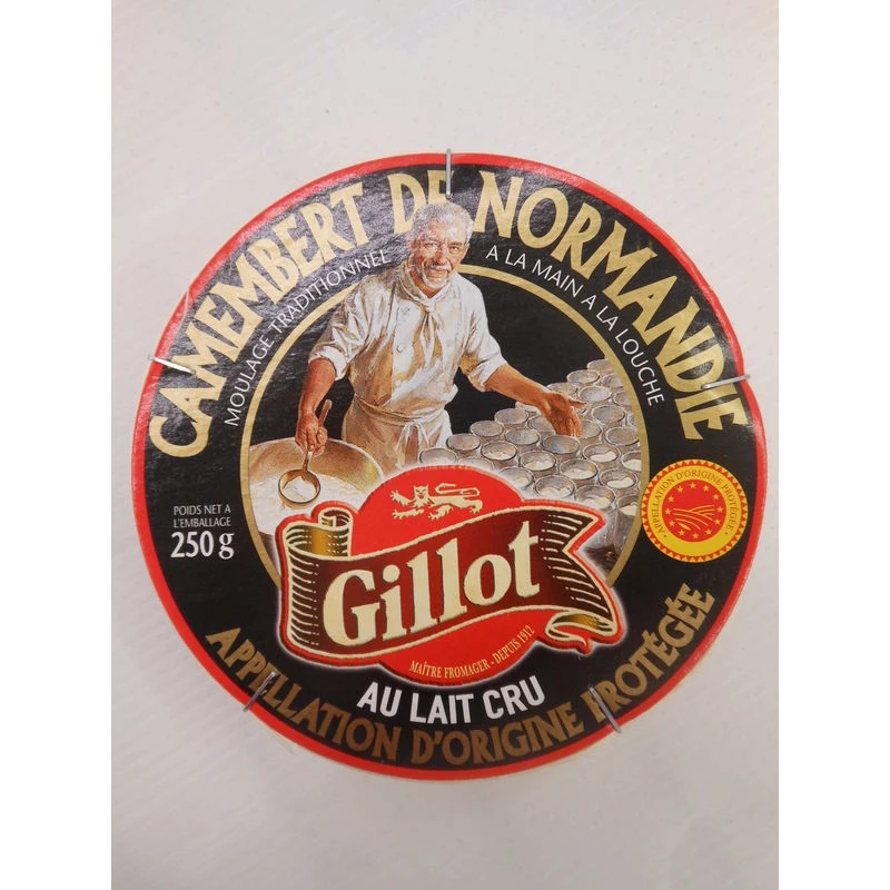 Queso Camembert de Normandía con leche cruda DOP 250g - GILLOT