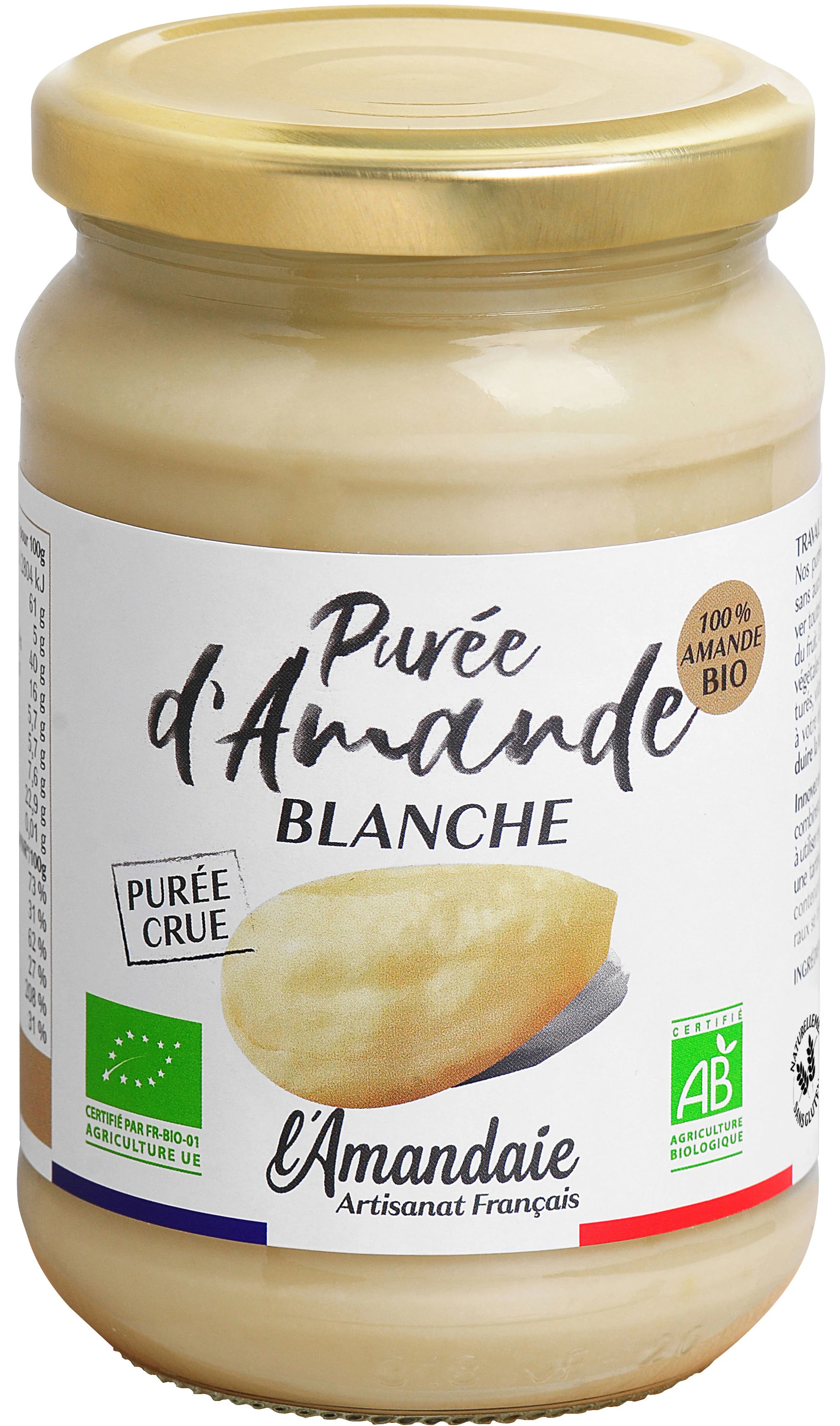 Organic White Almond Puree 300g