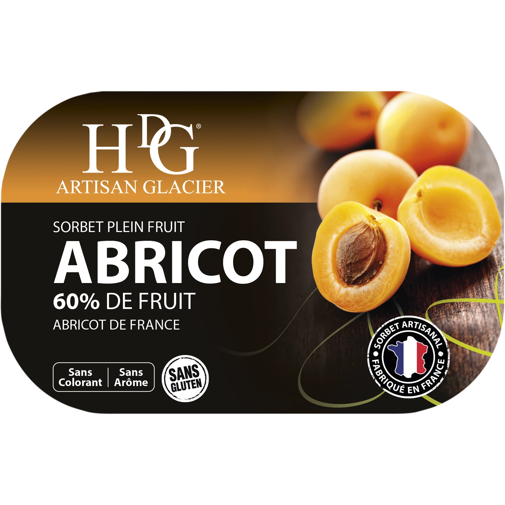 Sorbetto all'albicocca 487,5 g - Histoires De Glaces