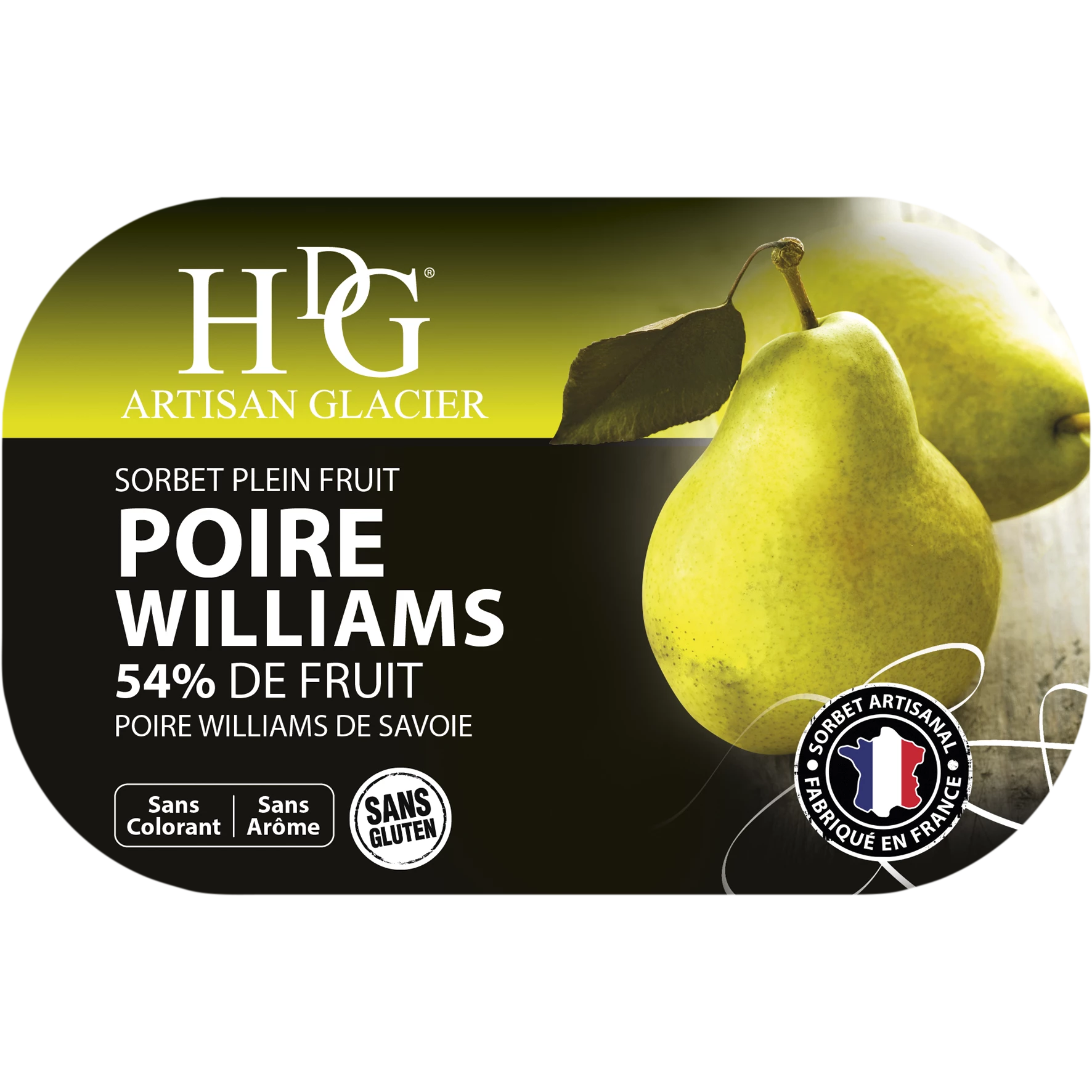 Sorbet Poire 487.5g - Histoires De Glaces