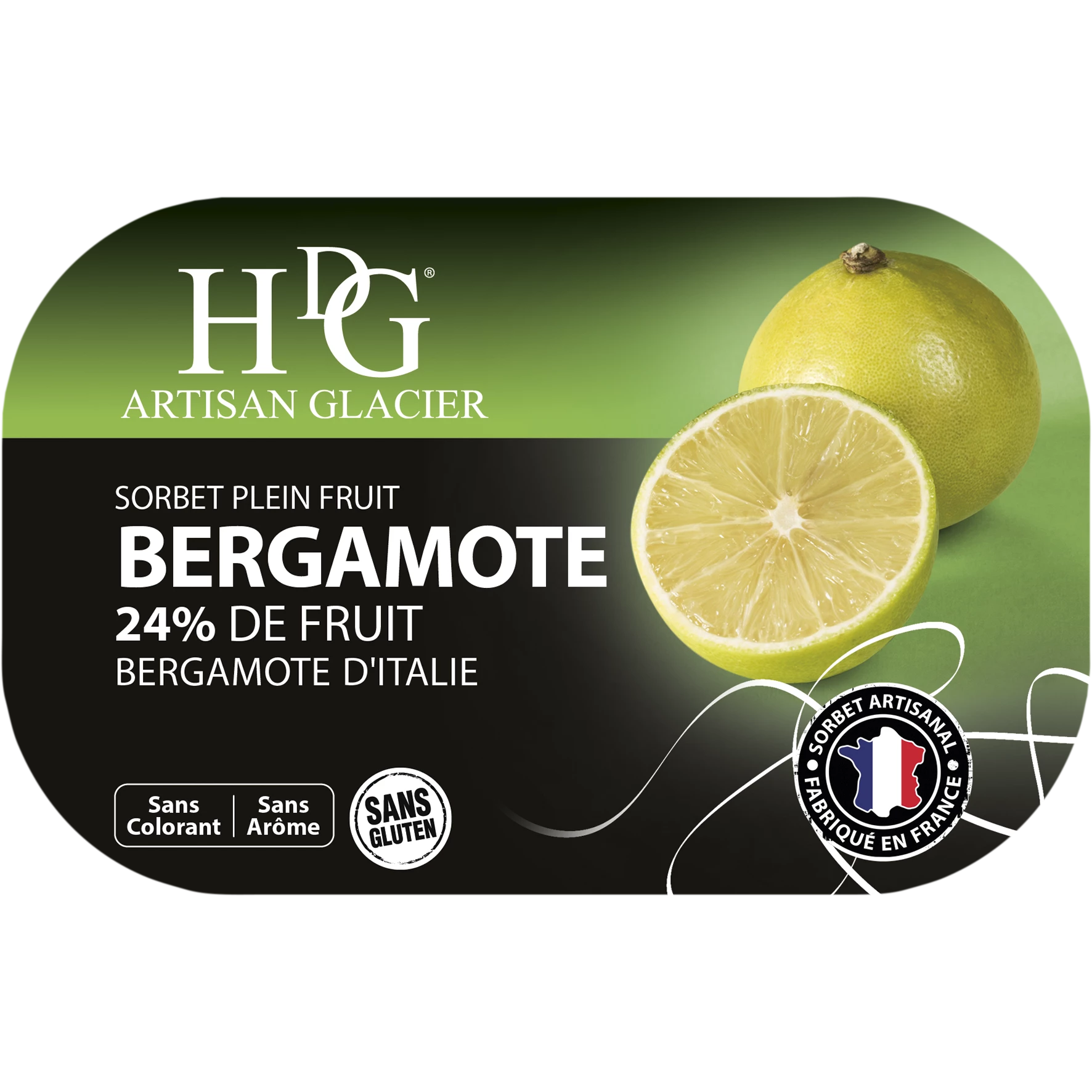 Bergamot Sorbet 487.5g - Histoires De Glaces