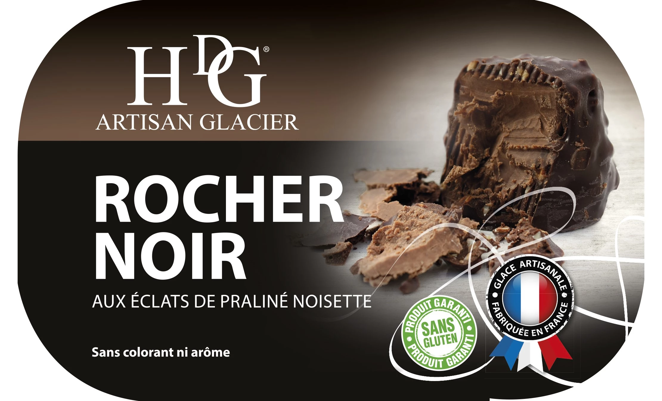 Sorvete Rocher Preto 487,5g - Histoires De Glaces