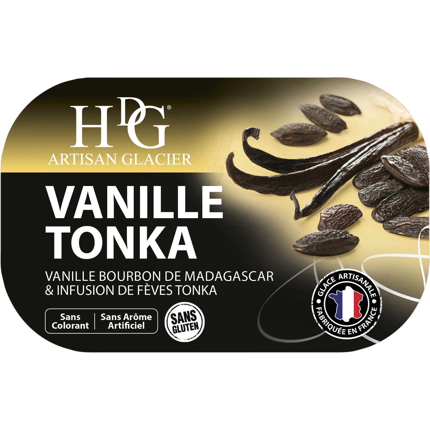 Tonka-vanille-ijs 487,5 g - Ice Cream Stories