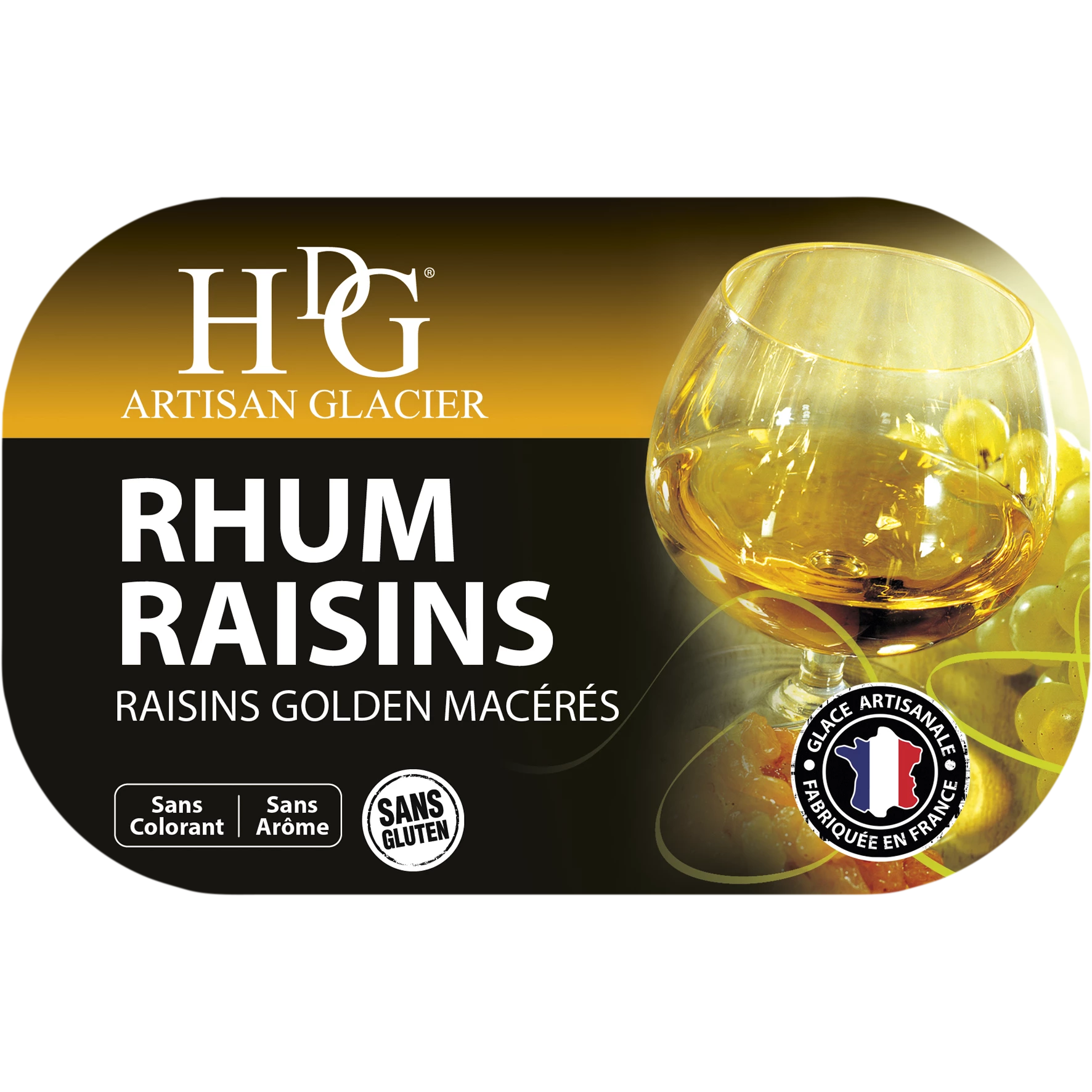 Rum-rozijnenijs 487,5 g - Histoires De Glaces