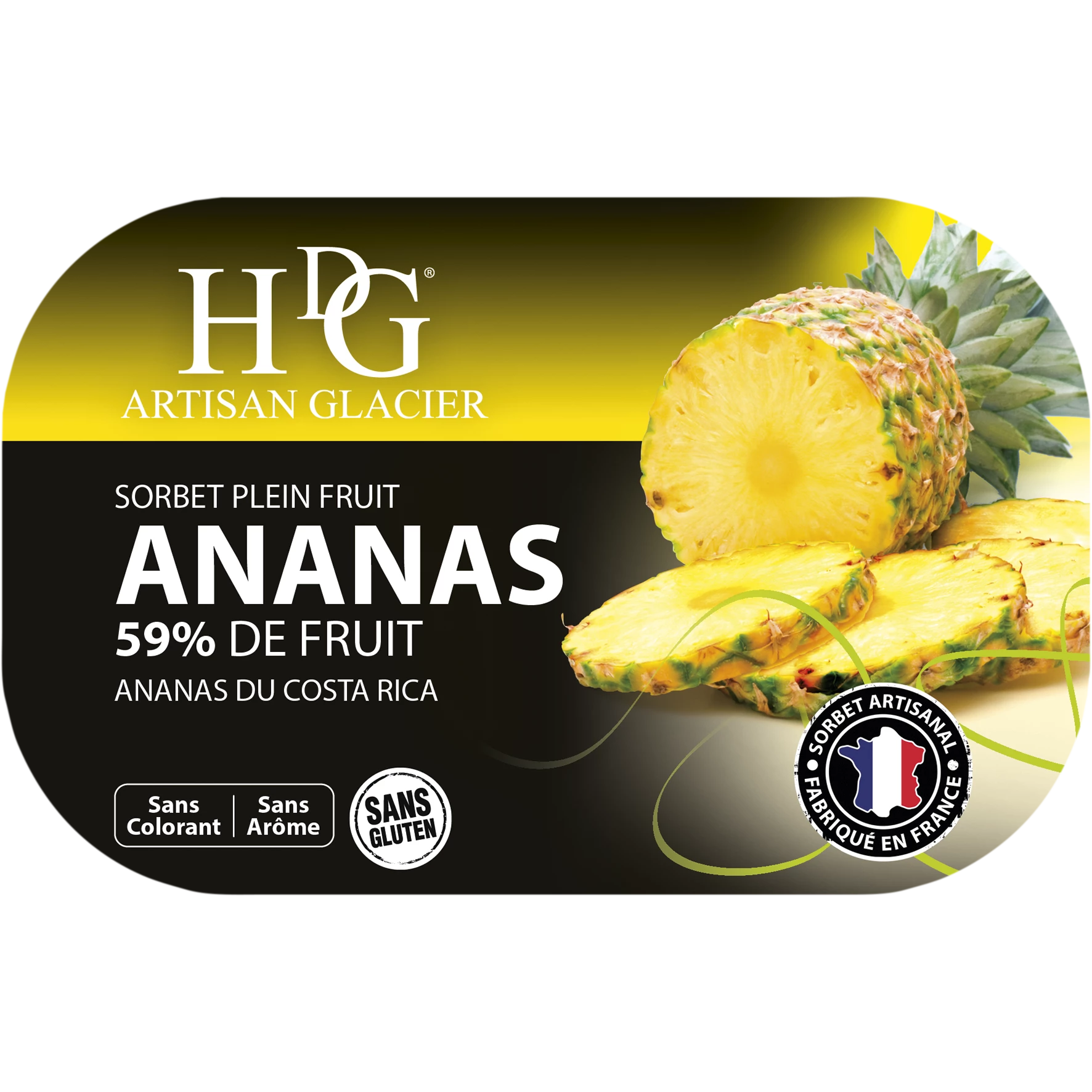 Sorbete De Piña 487,5g - Histoires De Glaces