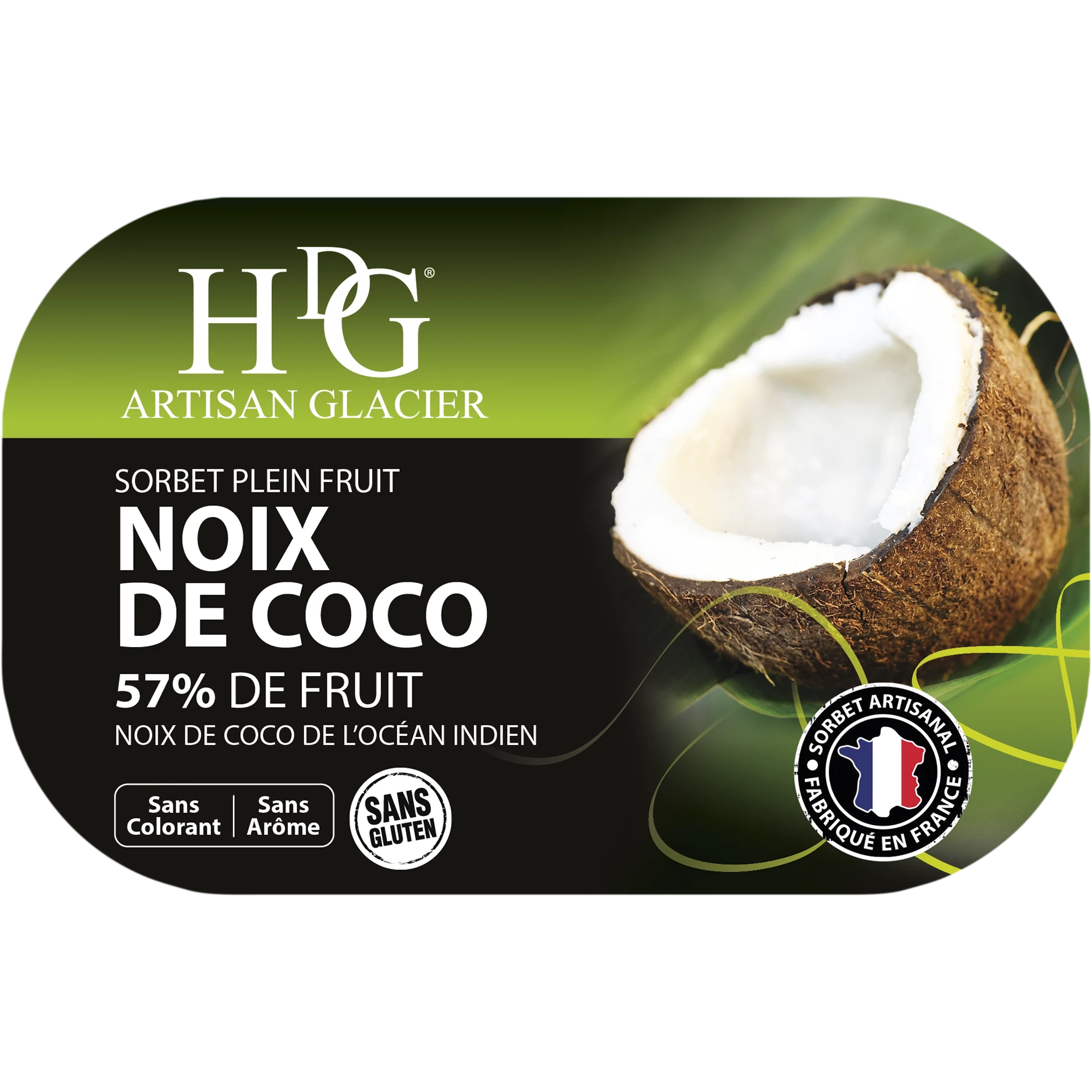 Sorbet Noix De Coco 487.5g - Histoires De Glaces