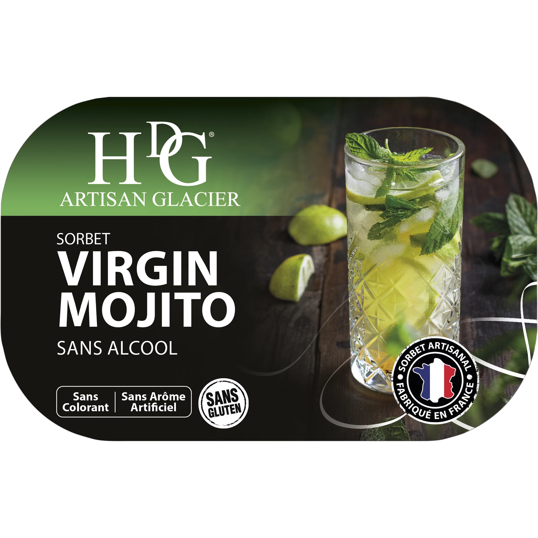 Sorbet Virgin Mojito 487.5g - Histoires De Glaces