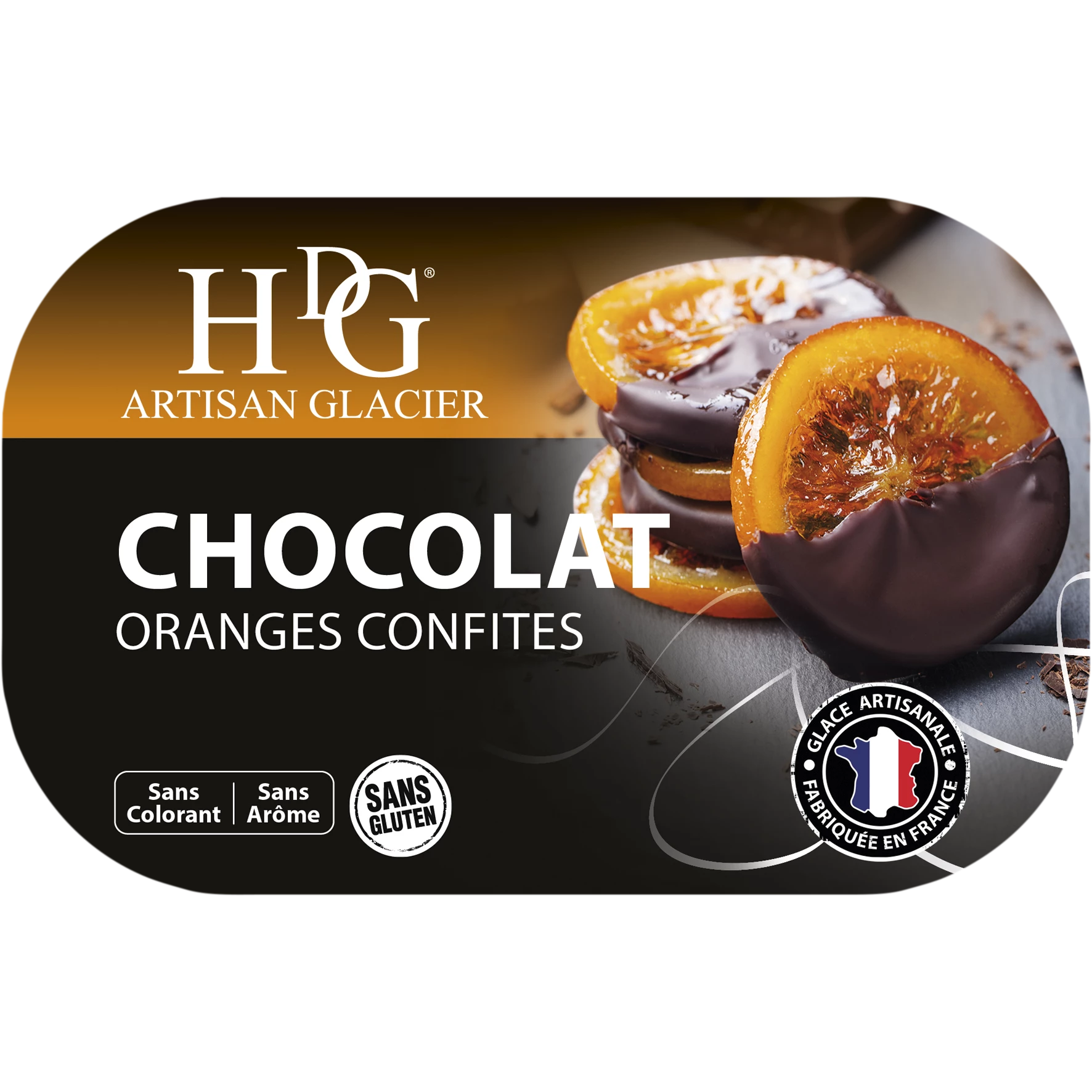 Chocolate Laranja Cristalizado 487,5g - Histoires De Glaces