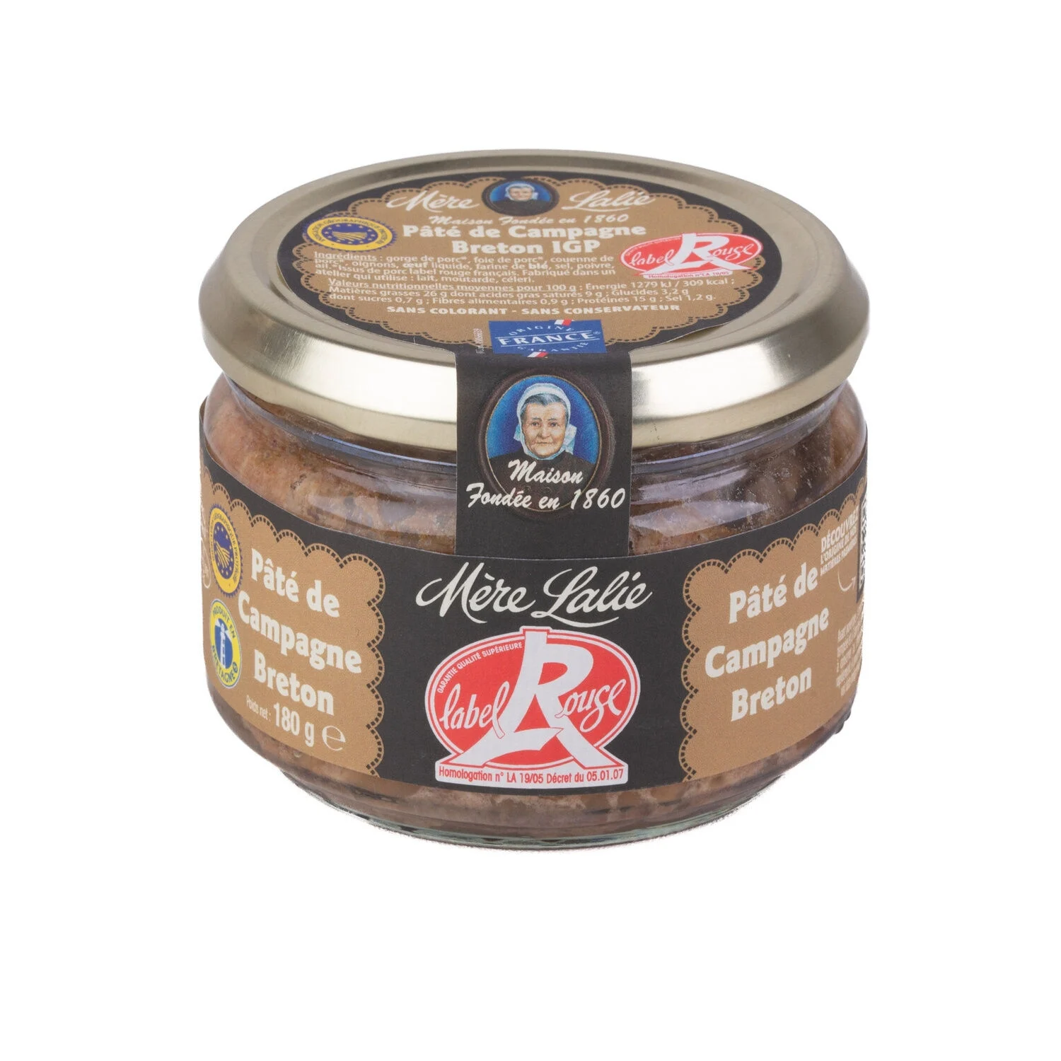 Breton Rouge 200g Breton country pâté - Mere Lalie