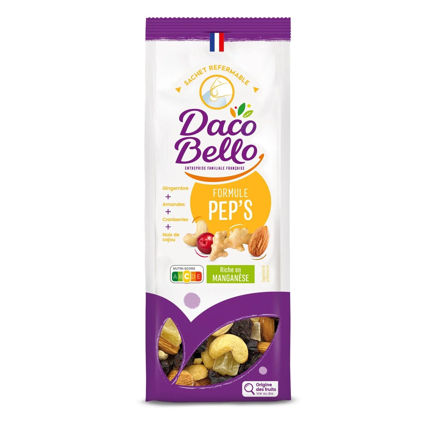 Fruits Secs Mélange Formule Pep's 200g - Daco Bello