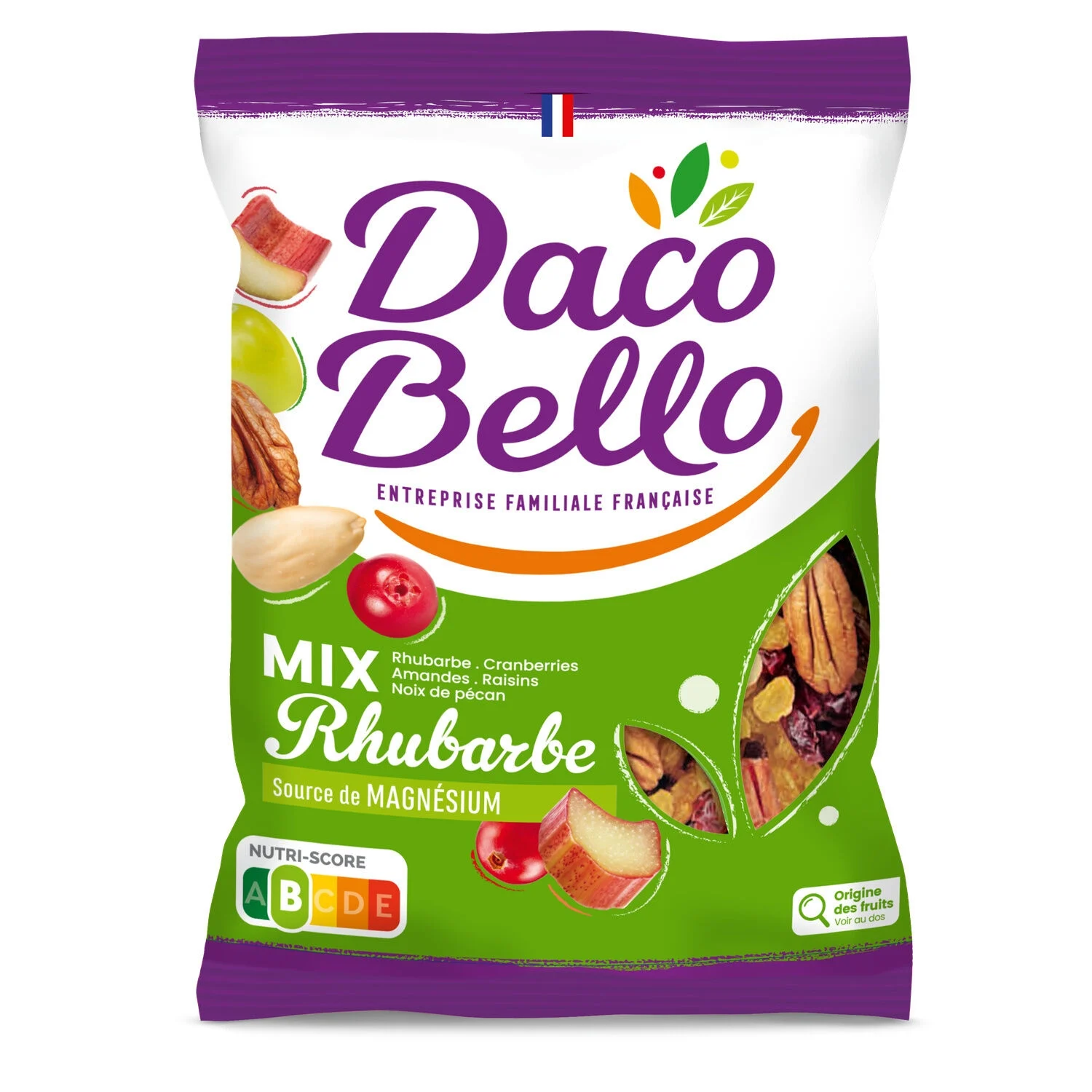 Mezcla de Frutos Secos Ruibarbo 300g - Daco Bello