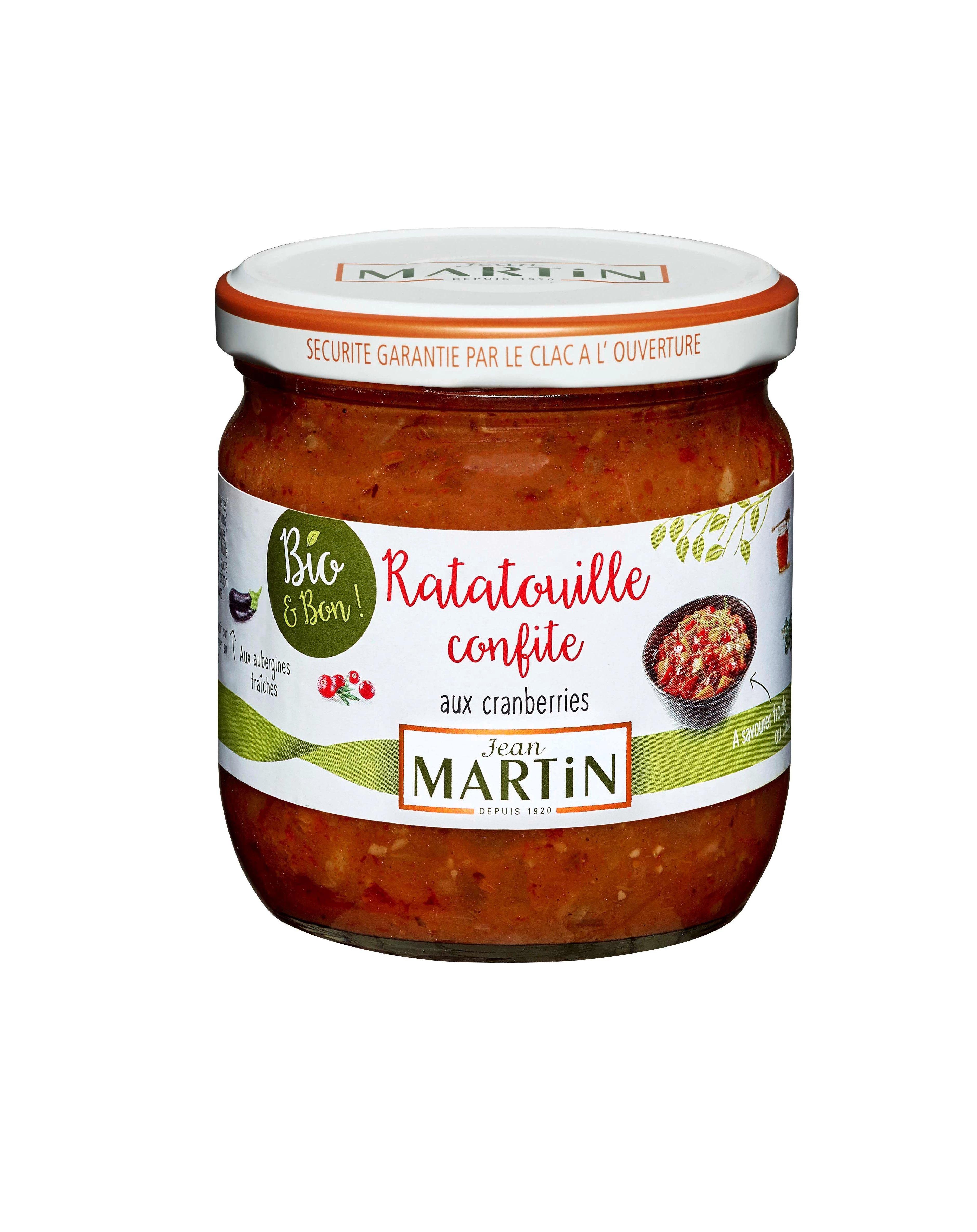 Gekonfijte Ratatouille met veenbessen Bio 360g -  JEAN MARTIN