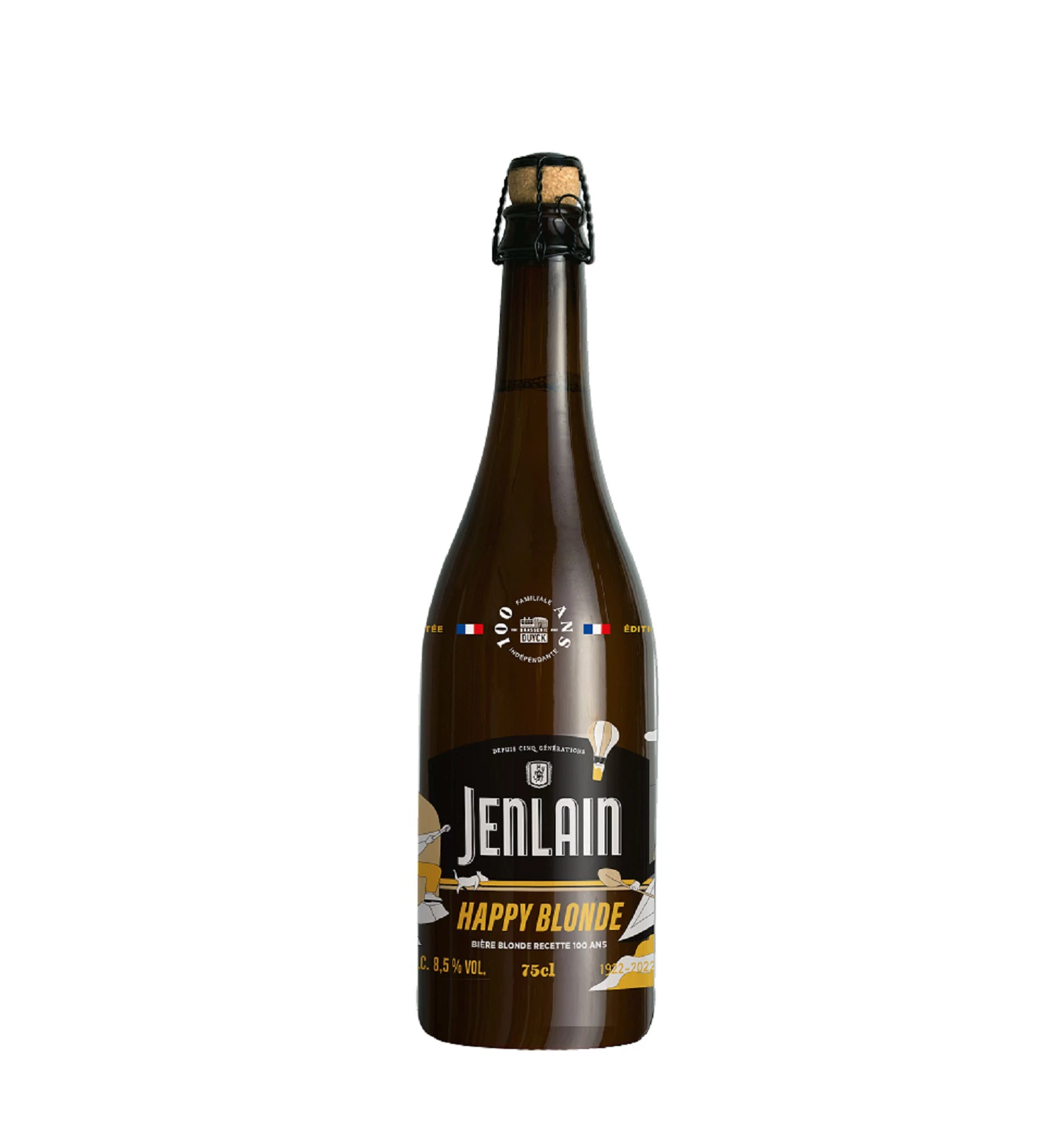 Blond Bier 100 Jaar, 8.5°, 75cl - JENLAIN