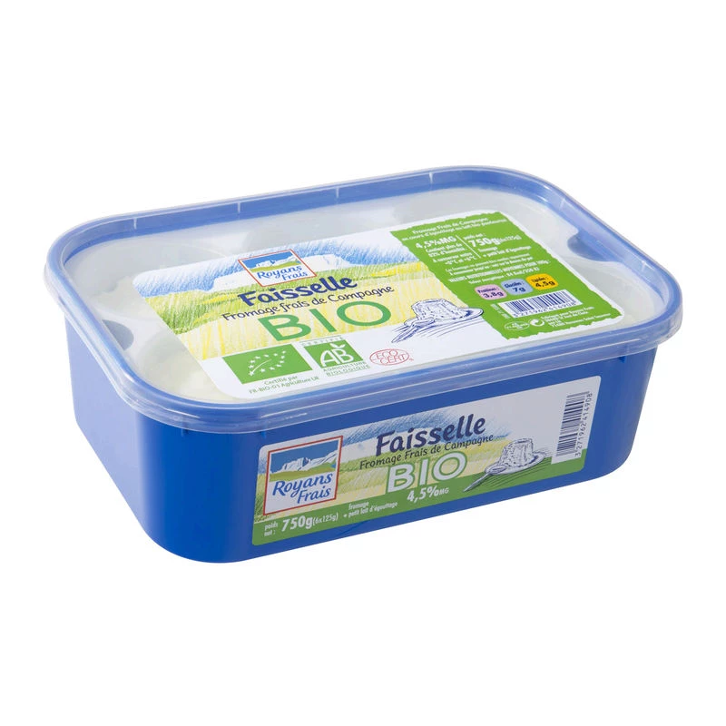 Faisselle fromage frais de campagne Bio 750g - ROYANS FRAIS