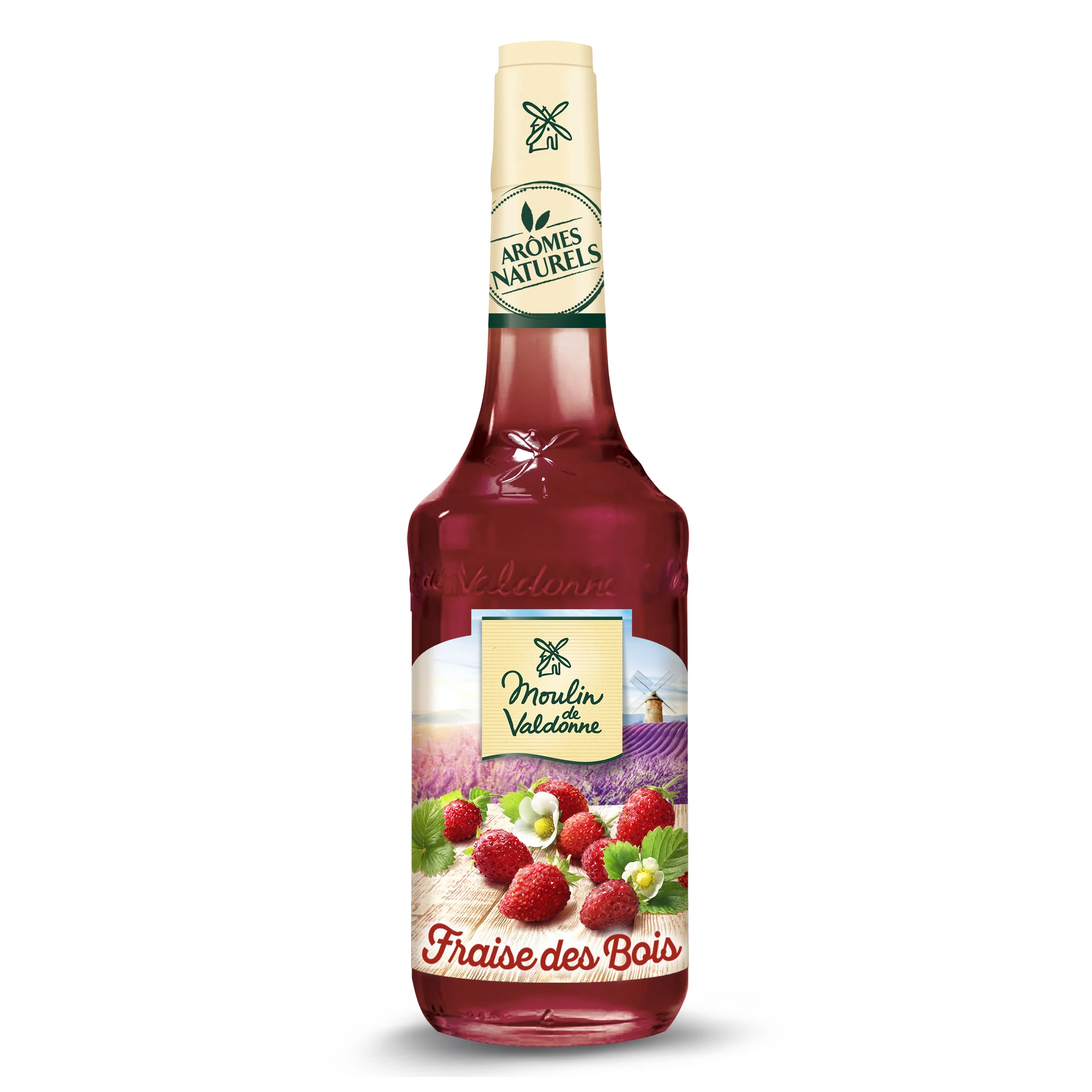 Sirop fraise des bois 70cl -  MOULIN DE VALDONNE