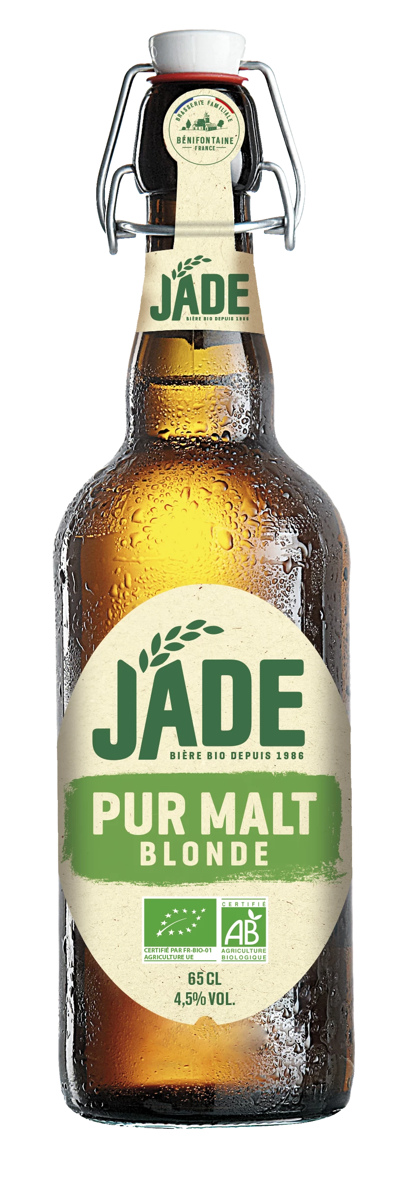 Biére blonde Bio 65cl - JADE