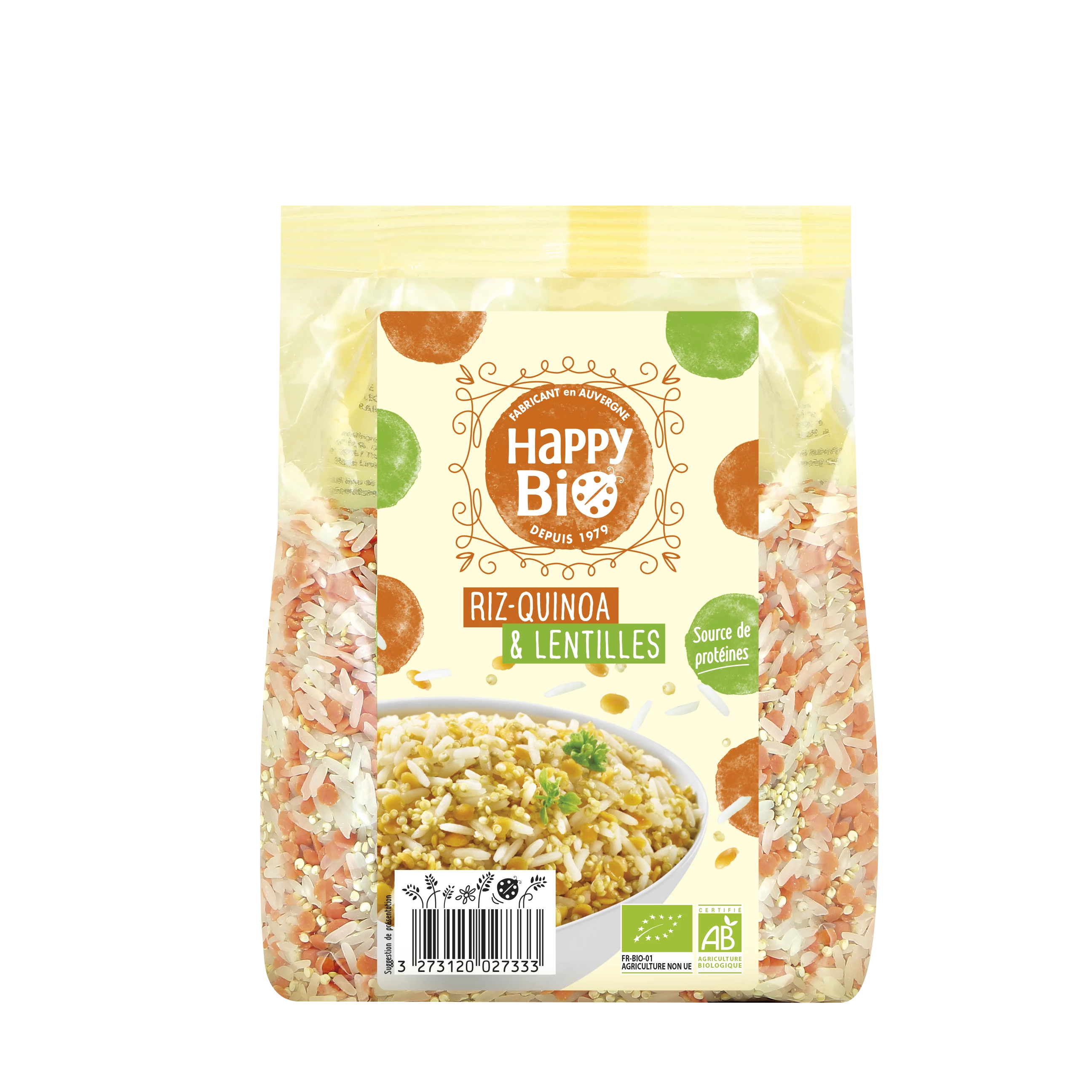 Riz Quinoa Lentille Bio 500g