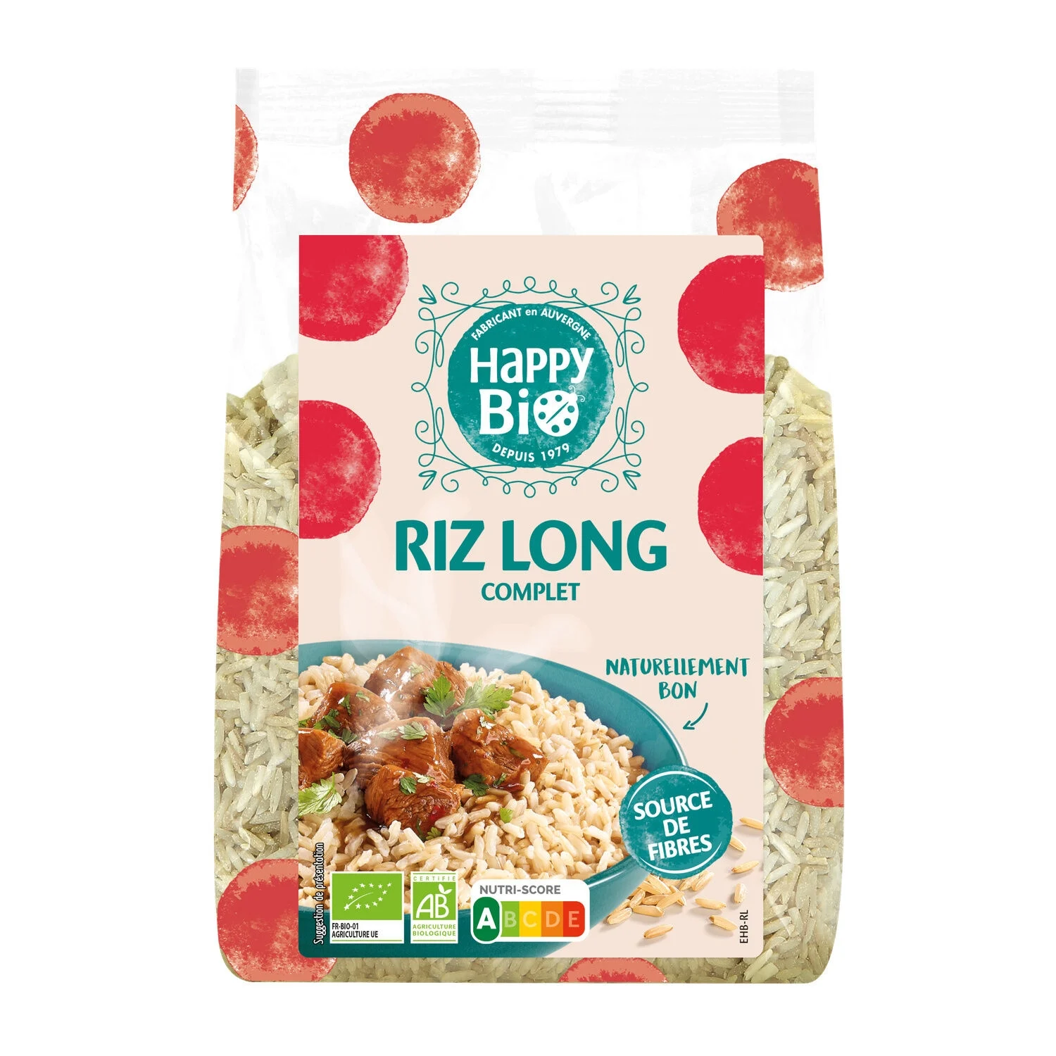 Riz Bio long complet 500g - HAPPY BIO