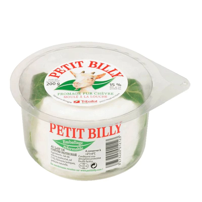 Pure Goat Cheese Molded in lLuche 200g - PETIT BILLY