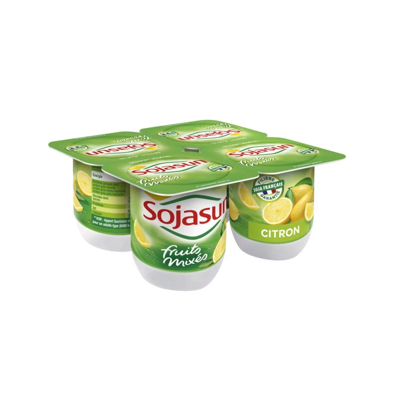 Lemon yogurt 4x100g - SOJASUN