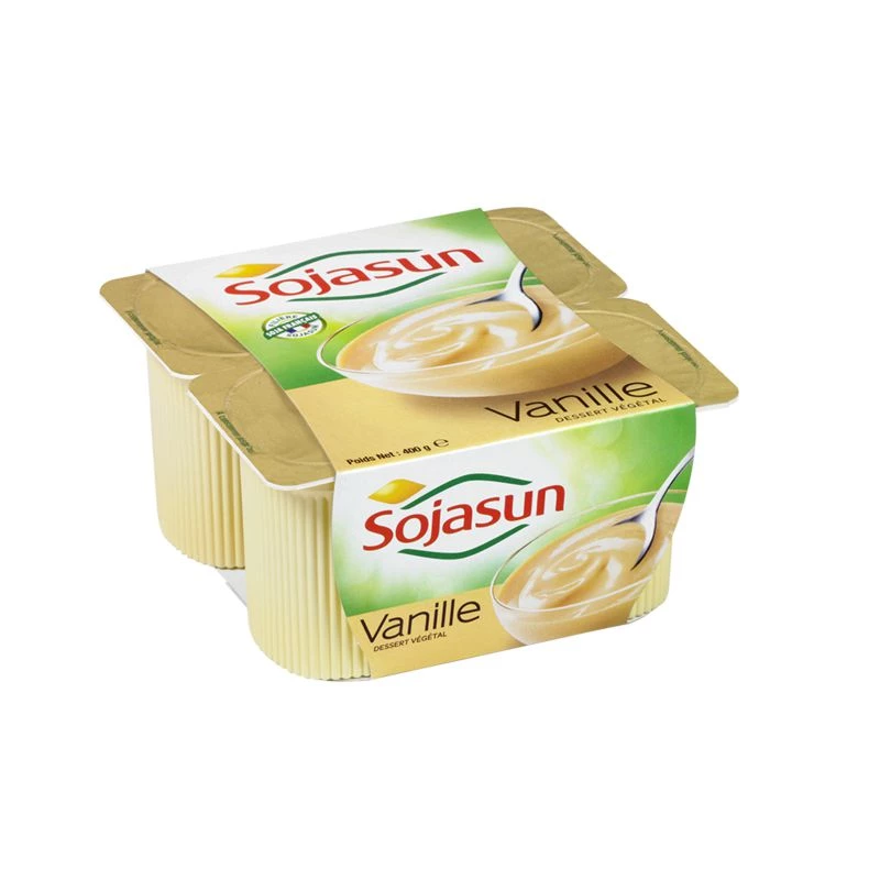 Yogurt alla vaniglia 4x100g - SOJASUN