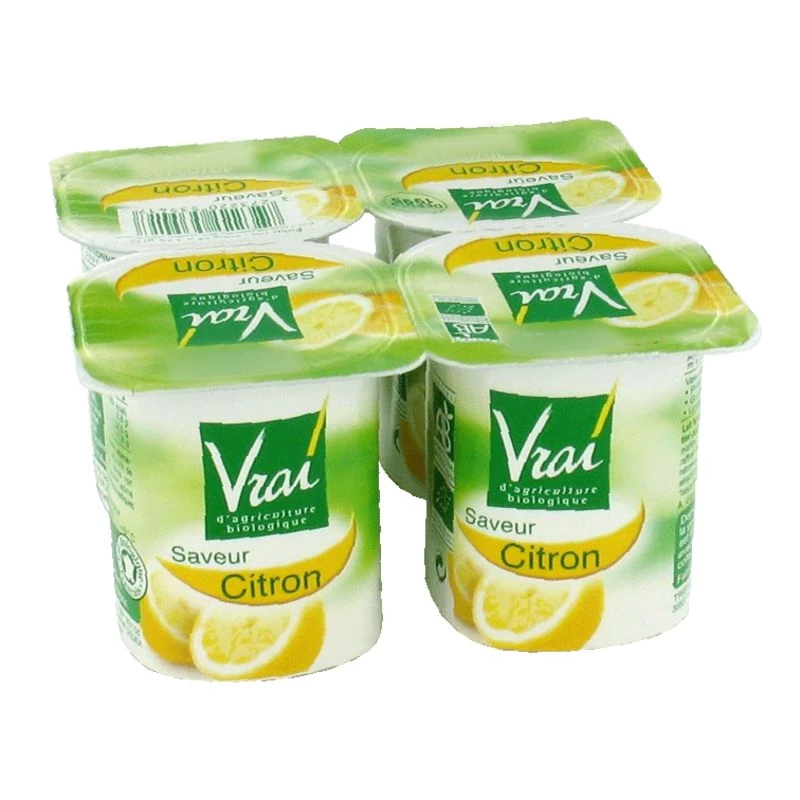 Yogur Bífidus Limón Ecológico 4x125g - VRAI